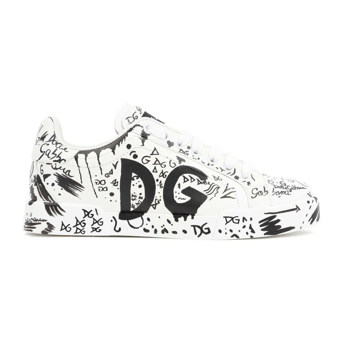 dolce gabbana portofino graffiti sneakers