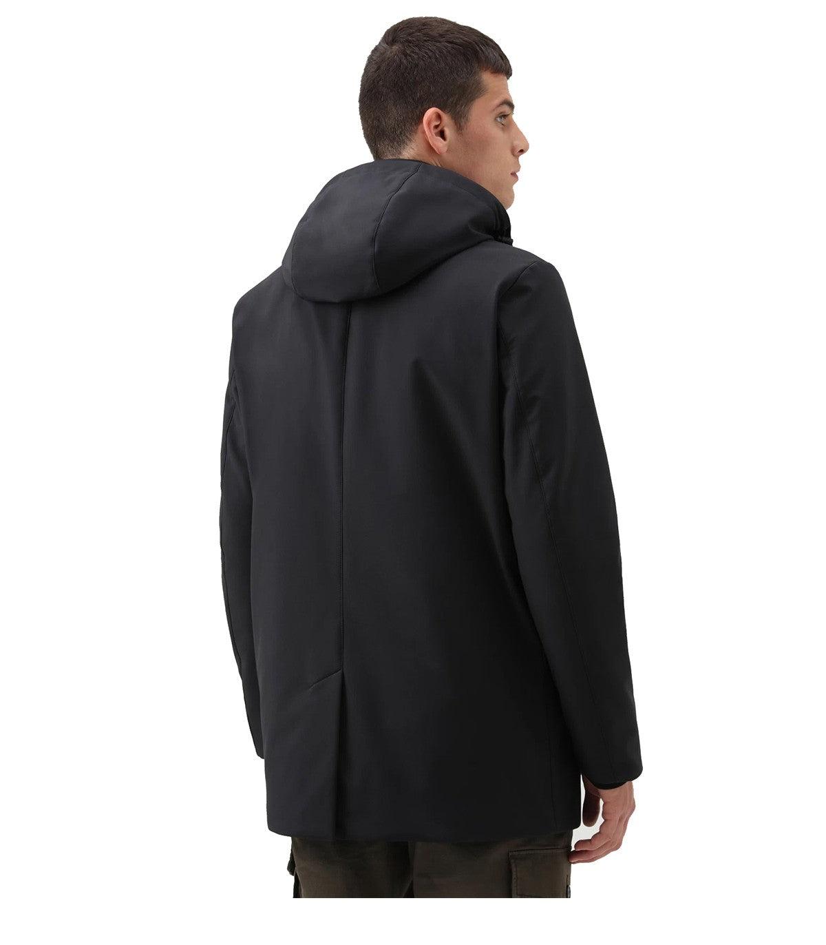 Woolrich Synthetic Barrow Mac Black 