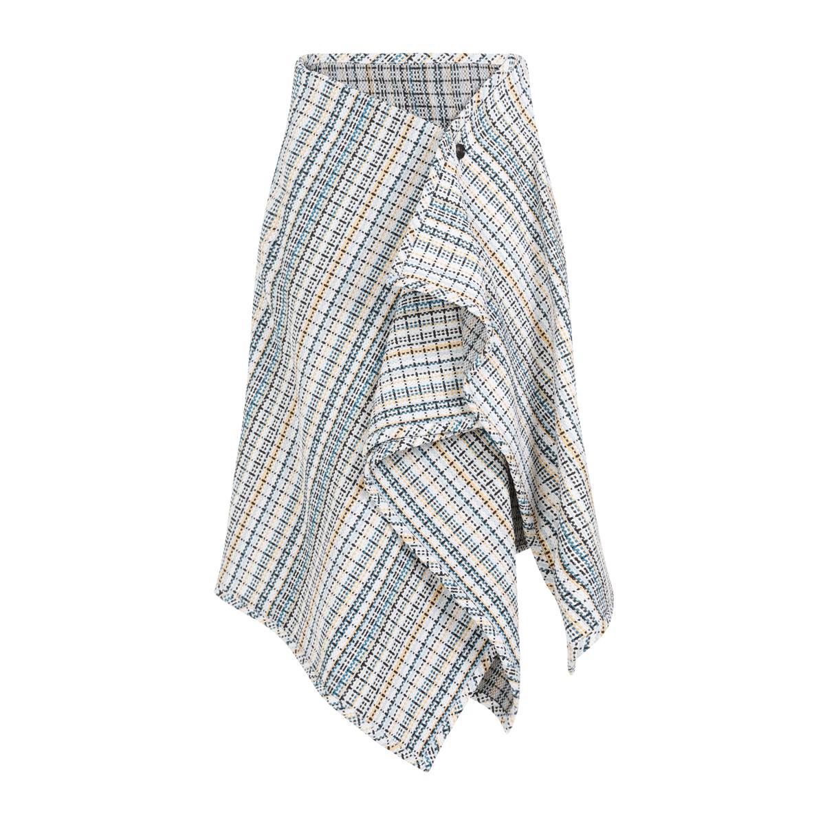 スカート BOTTEGA VENETA MULTICOLOR GLENCHECK SKIRT Bottega Veneta Multicolor Glencheck Skirt – LOZURI®