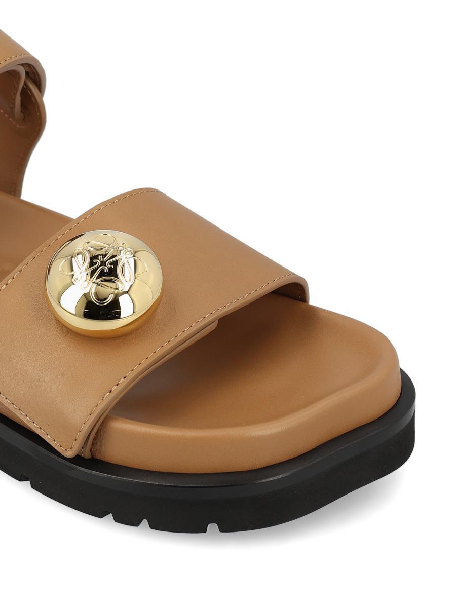 VIP価格.LOEWE SANDALO INFRADITO IN PELLE Loewe Flat sandals for Women | Online Sale up to 41% off | Lyst