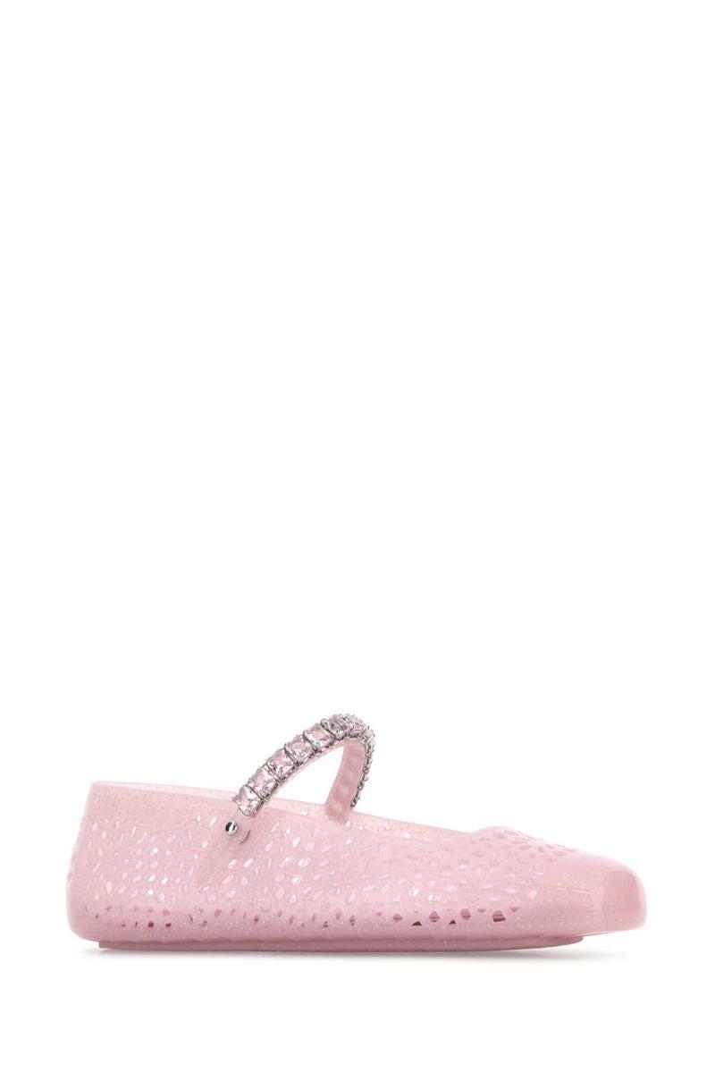 フラットシューズ Jimmy Choo Slate rubber The Jelly ballerinas Jimmy Choo Rubber The Jelly Ballerinas in Pink | Lyst