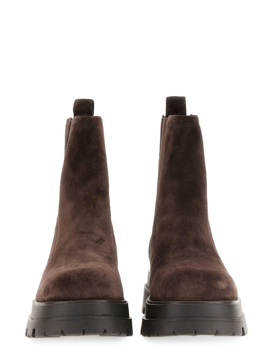 Ash Elite Chunky-sole Chelsea Boots in Brown | Lyst