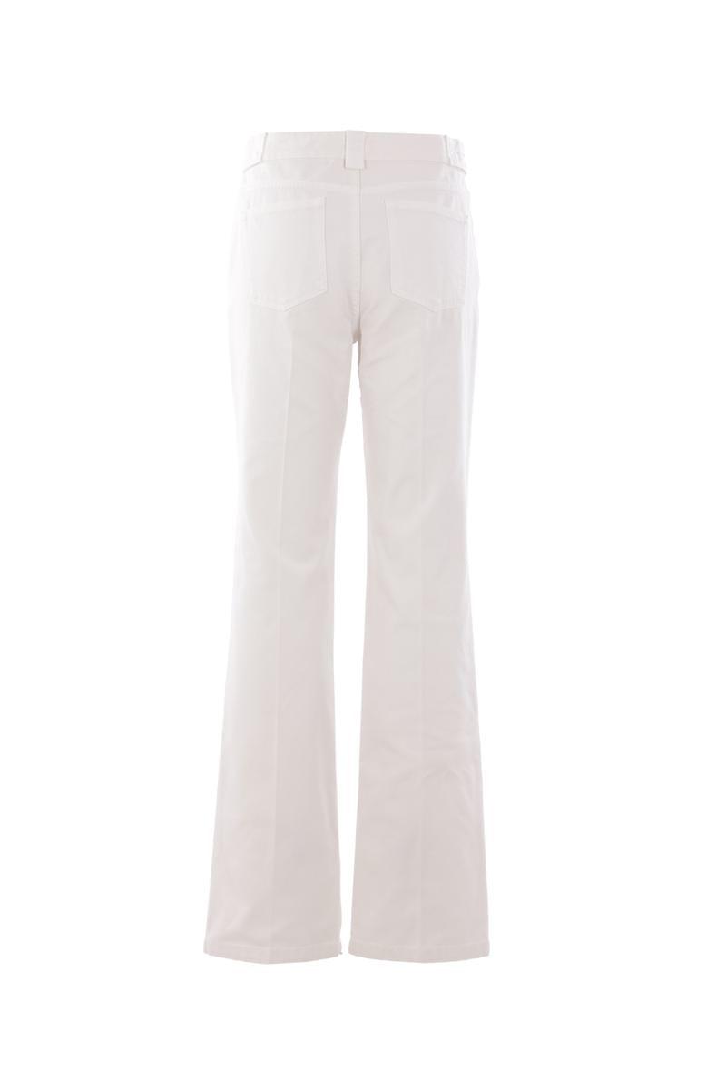 パンツ CHLOE STRAIGHT-LEG TROUSERS IN CANVAS CHLOÉ Pleated garment-dyed cotton-canvas straight-leg pants