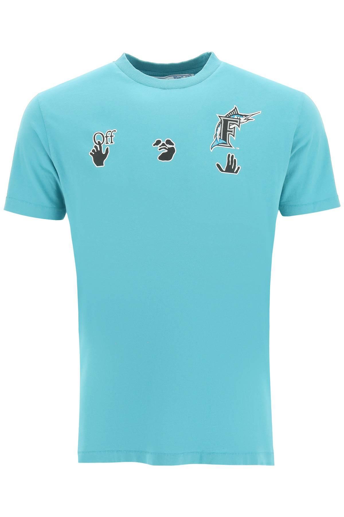 Off-White c/o Virgil Abloh Miami Marlins T-shirt X Mlb in Blue for Men 