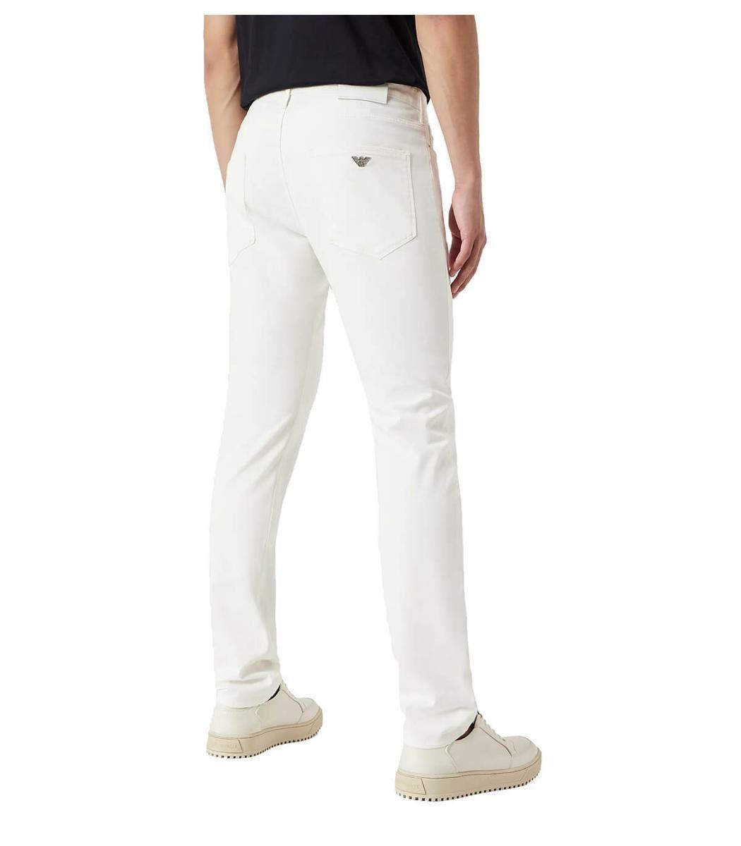 Emporio Armani J06 Slim Fit Jeans in White for Men | Lyst