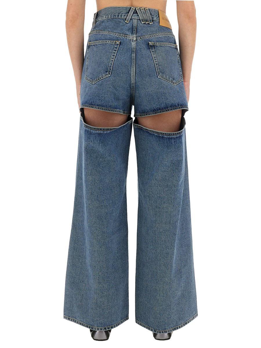 デニム・ジーパン THE ATTICO Long denim jeans Blue The Attico Long Jeans | Blue | FARFETCH JO