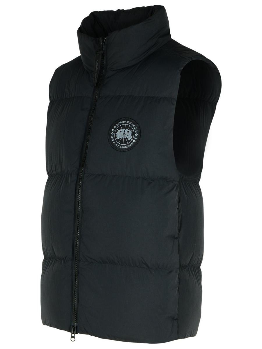 Canada goose black vest hot sale