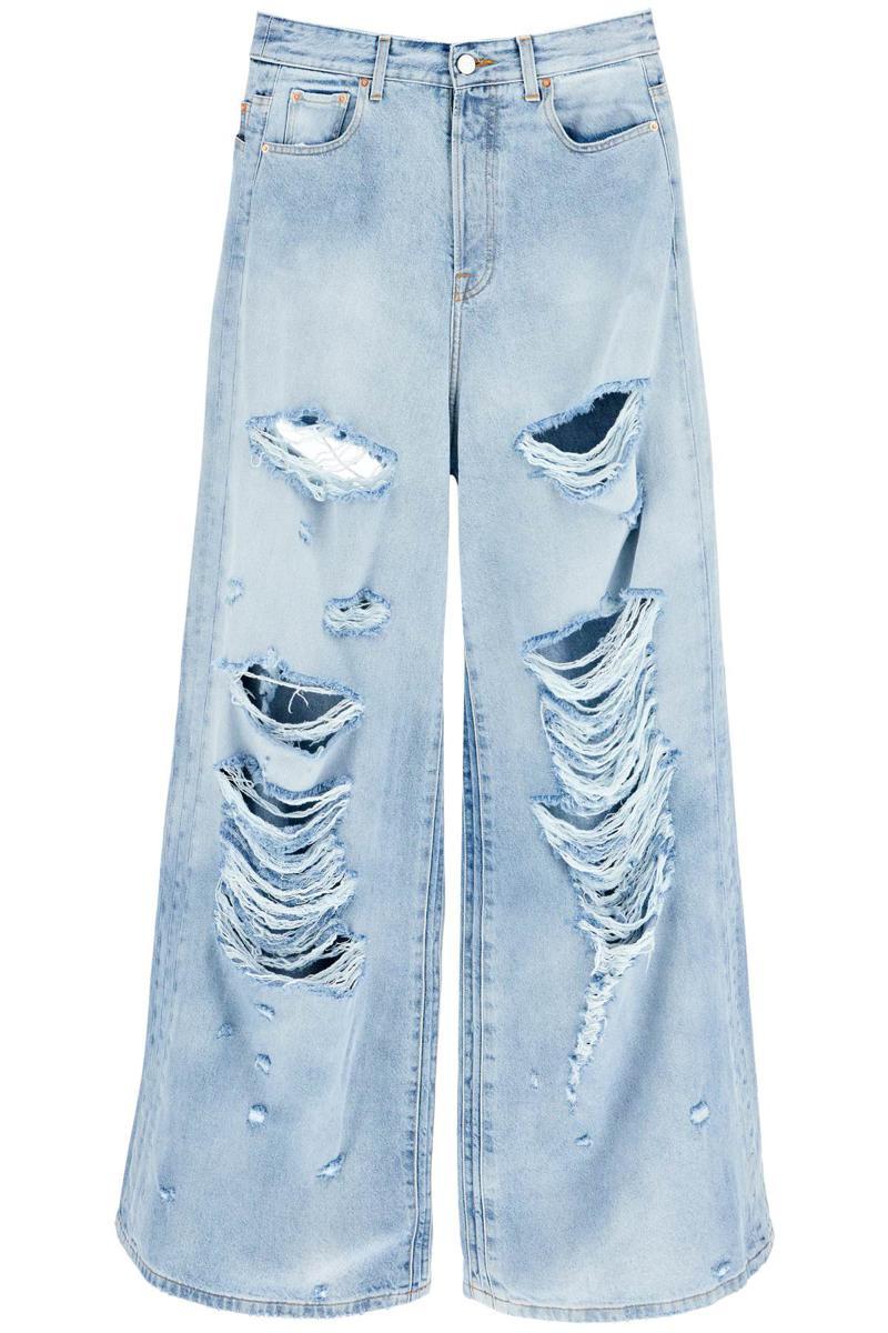 Vetements Destroyed baggy Jeans in Blue for Men | Lyst Canada
