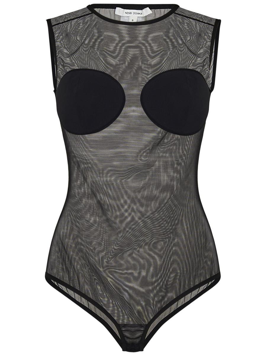 オールインワン・サロペット NENSI DOJAKA Women Bodysuit Tops NDSS23TOP039BLACK Black CK40417WD-001-UB1.jpg?v=1727095224