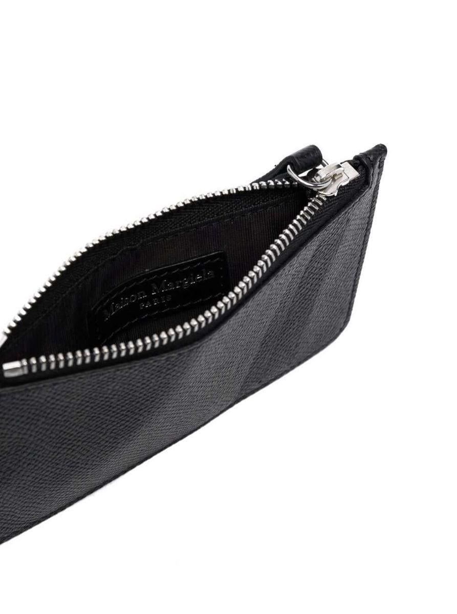 Maison Margiela Card Holder Zip Ew in Black | Lyst