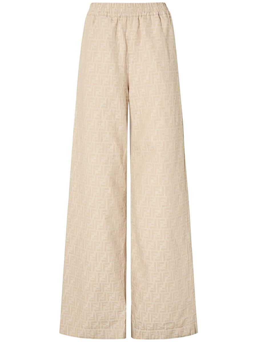【フェンディ】 Trousers - Palazzo Pants パンツ Pants Silk Black | Fendi