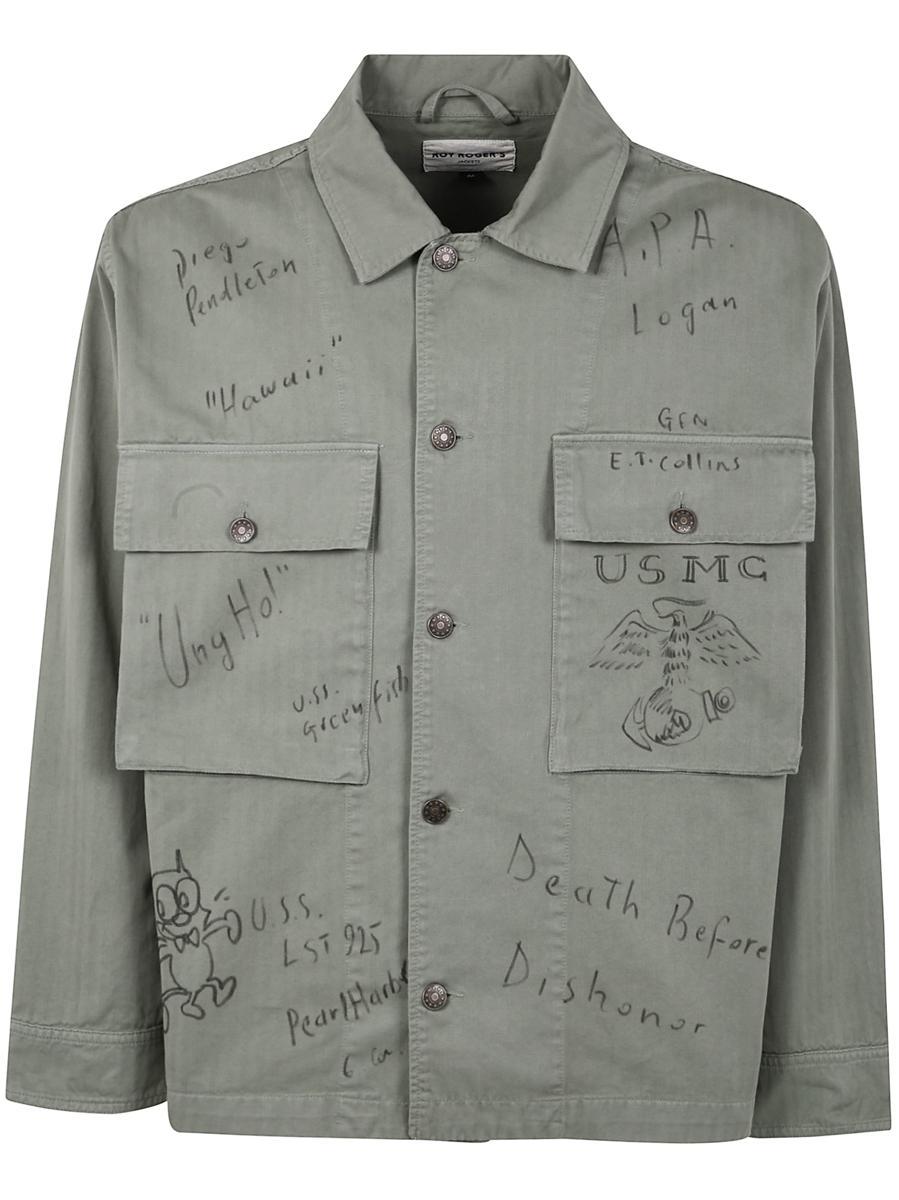 Tシャツ・カットソー ROY ROGERS SHIRT FATIGUE MAN HERRINGBONE Roy Rogers Shirt Fatigue Herringbone in Gray for Men | Lyst