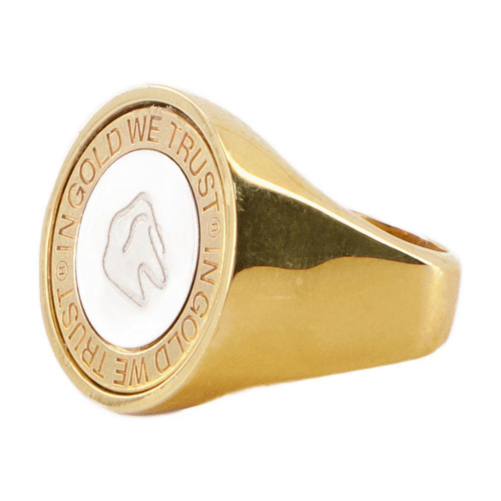 【関税込み】Signet Ring - In Gold We Trust - Palladium - Bra In Gold We Trust Signet Ring in Metallic for Men | Lyst