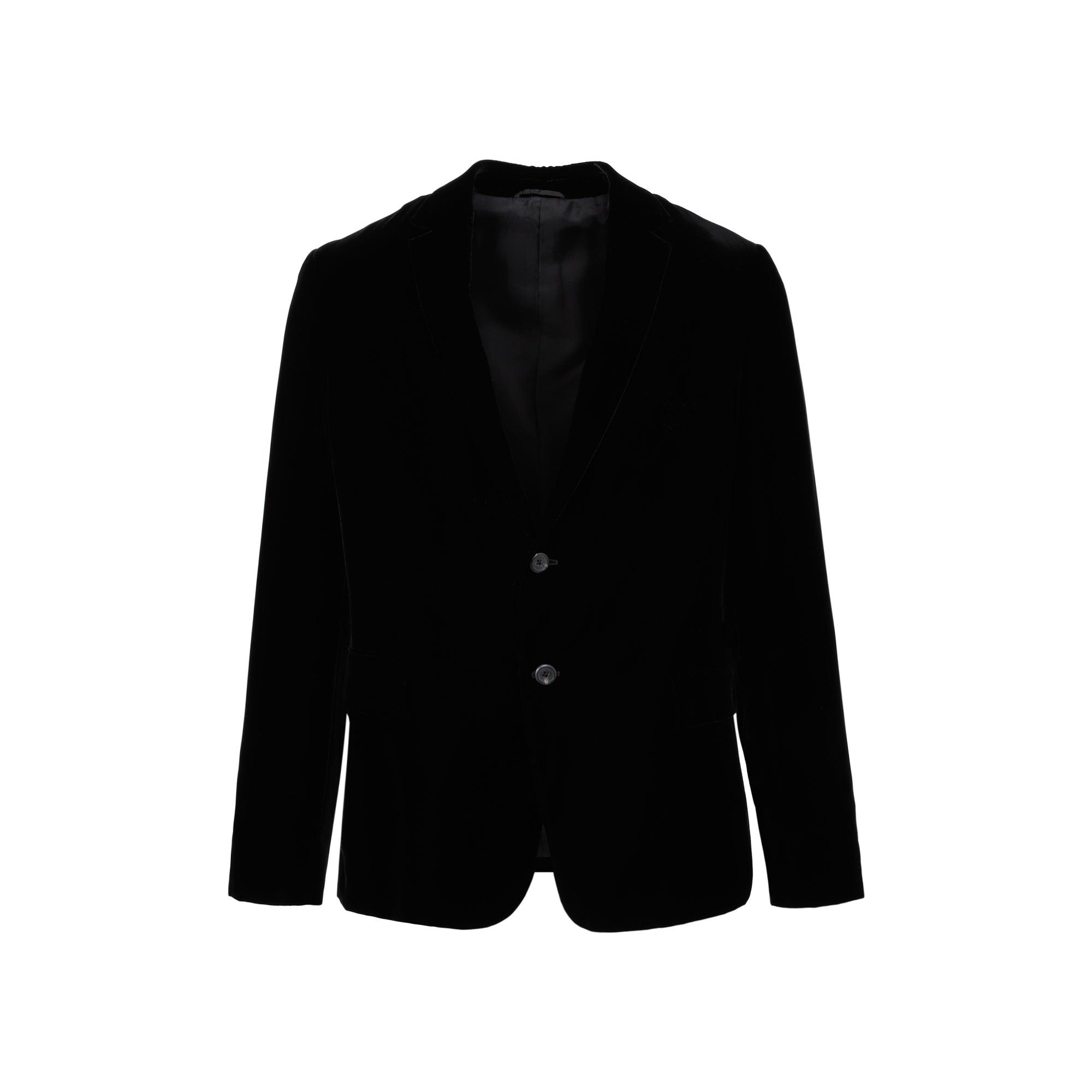 Prada Velvet Jacket in Black for Men | Lyst