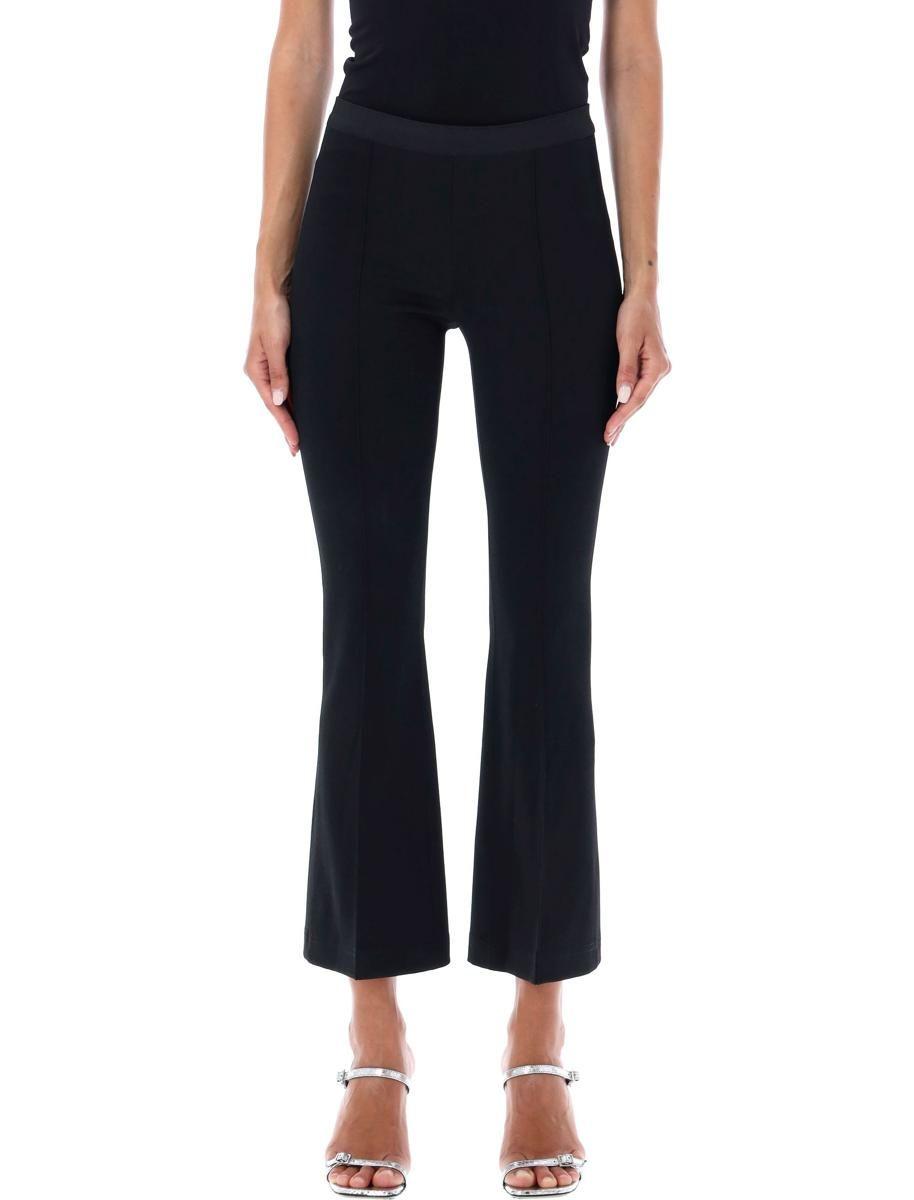 Helmut Lang Core Cropped Flare Rib Leggings in Black Lyst