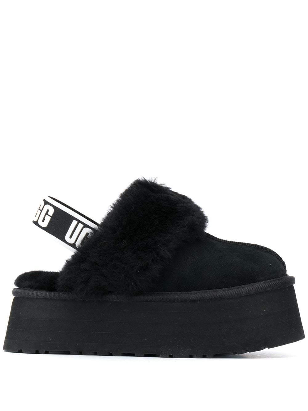 ugg black flat shoes