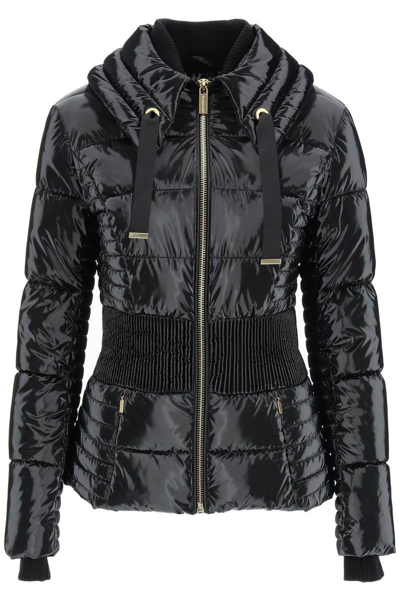 MARCIANO BY GUESS 'annie' Laquered Nylon Puffer Jacket in Black | Lyst