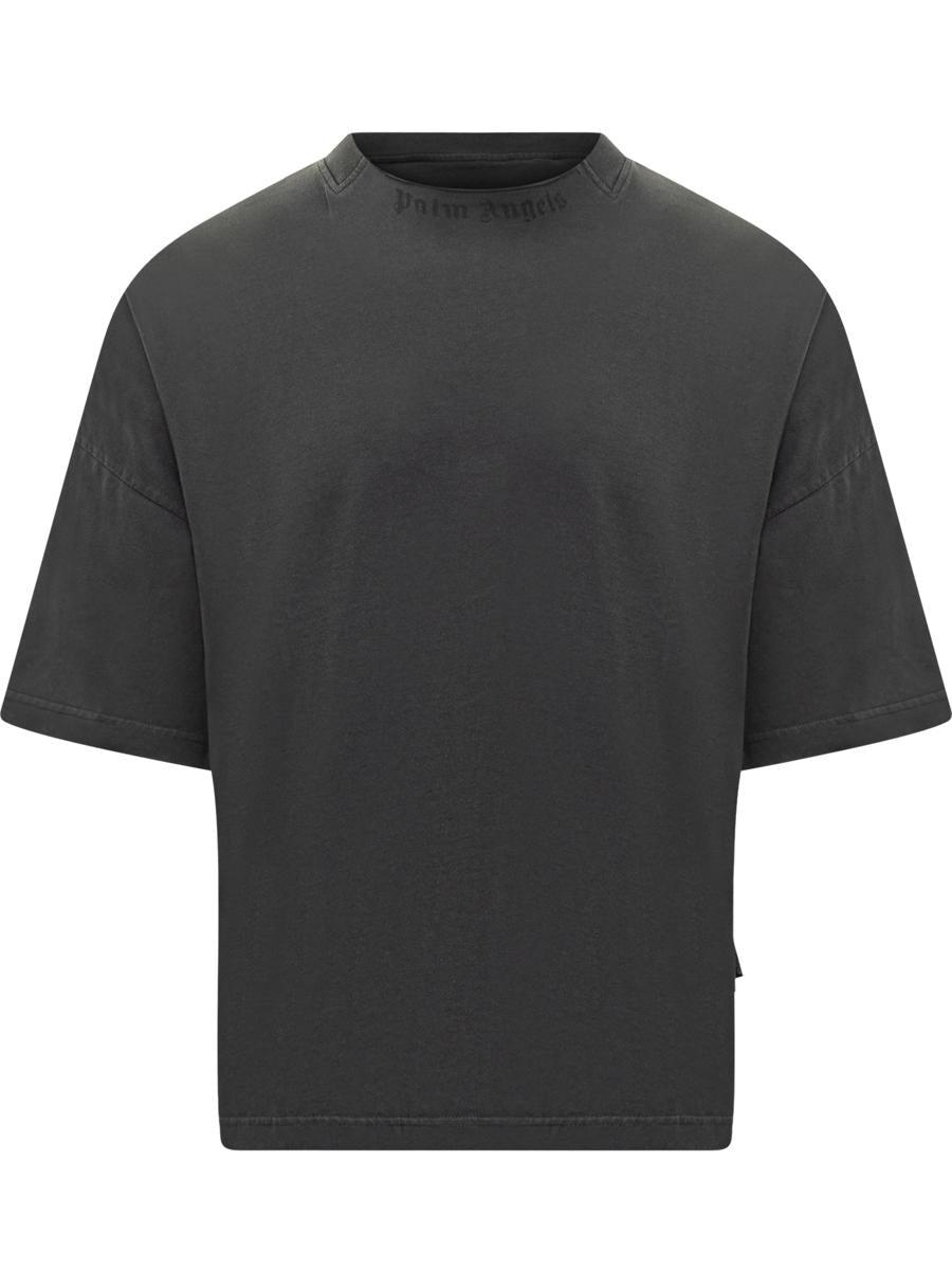 Palm Angels｜SHORT-SLEEVED ROUND NECK T-SHIRTS (PMAA088E Palm Angels Short sleeve t-shirts for Men | Online Sale up