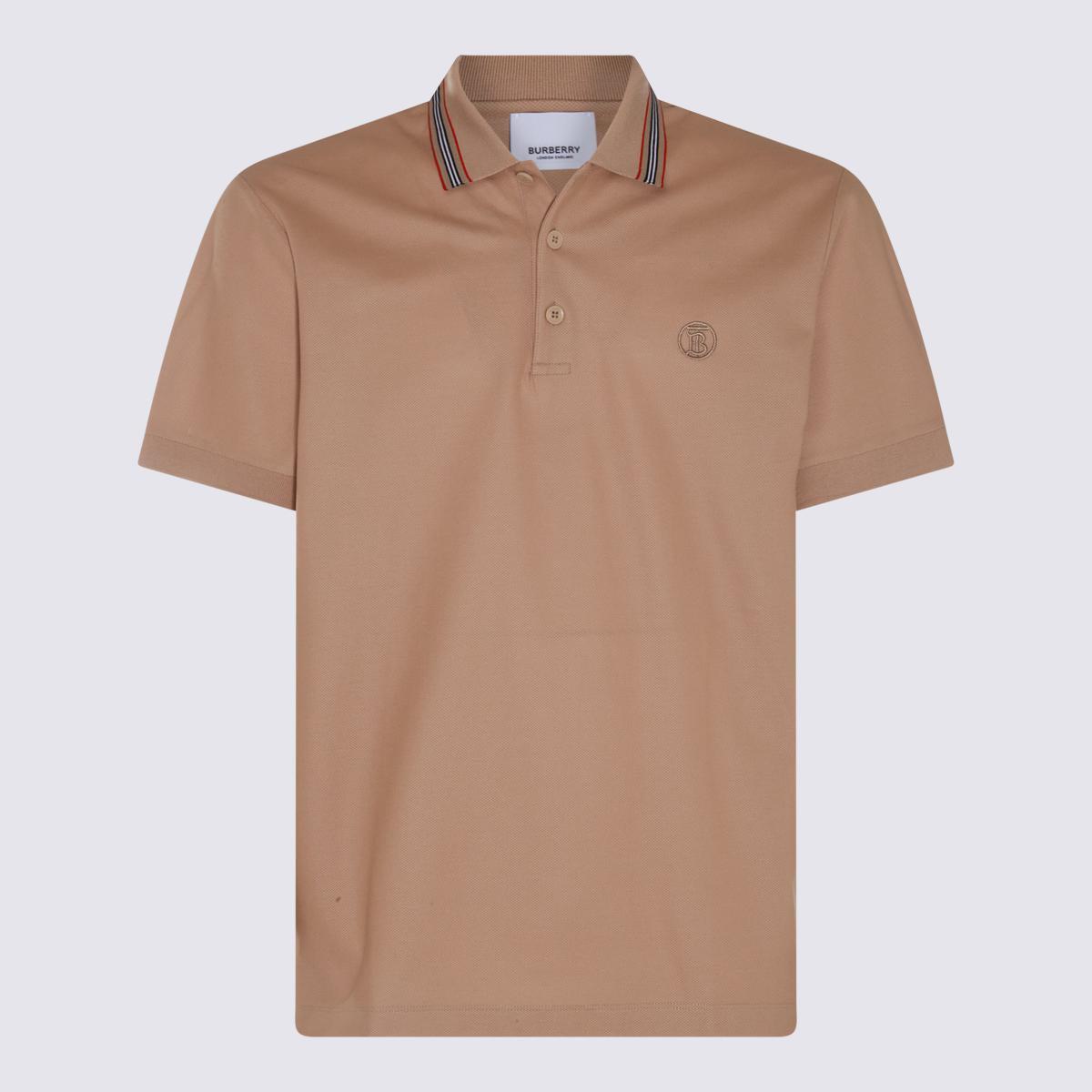 Burberry Monogram Motif Cotton Pique Polo Black/Archive Beige