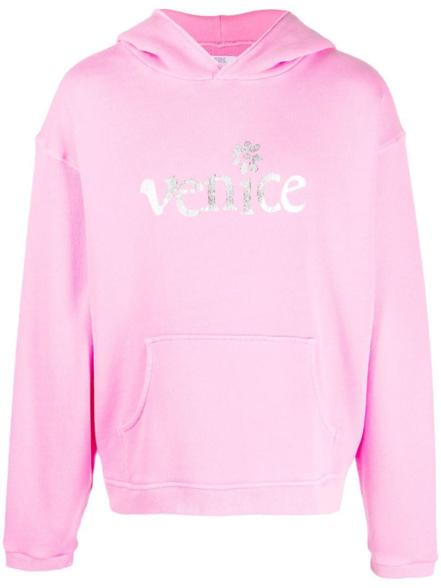 ERL Venice Cotton Hoodie in Pink Lyst Canada