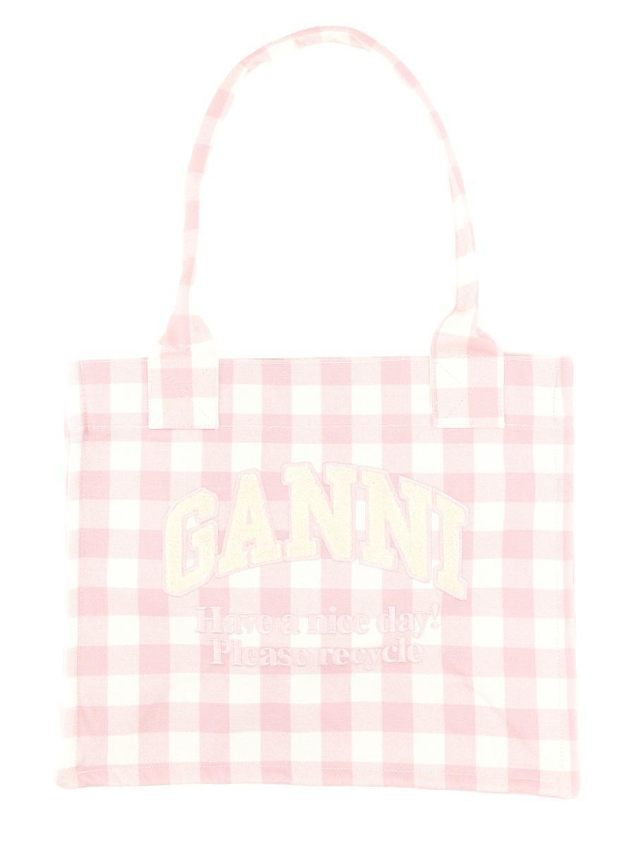 Pink Ganni Tote bags for Women | Lyst