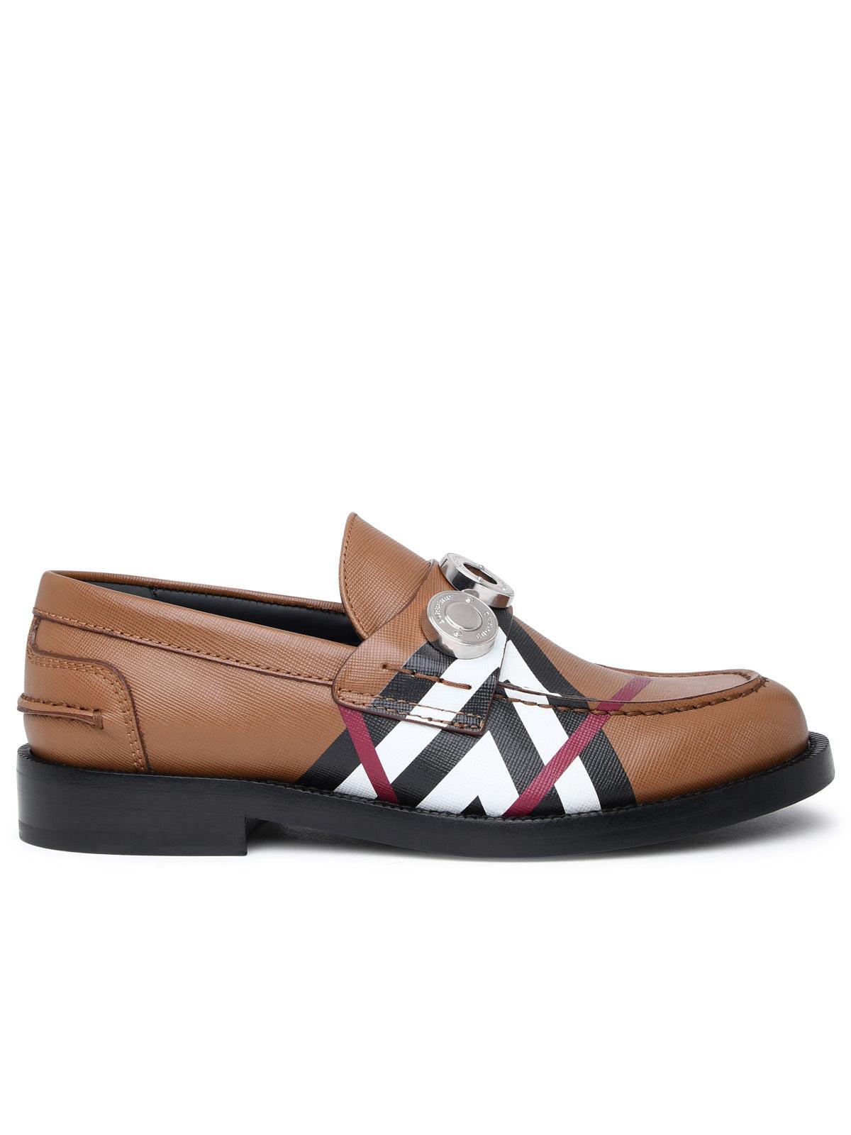 Burberry Mocassino In Pelle Marrone in Brown | Lyst