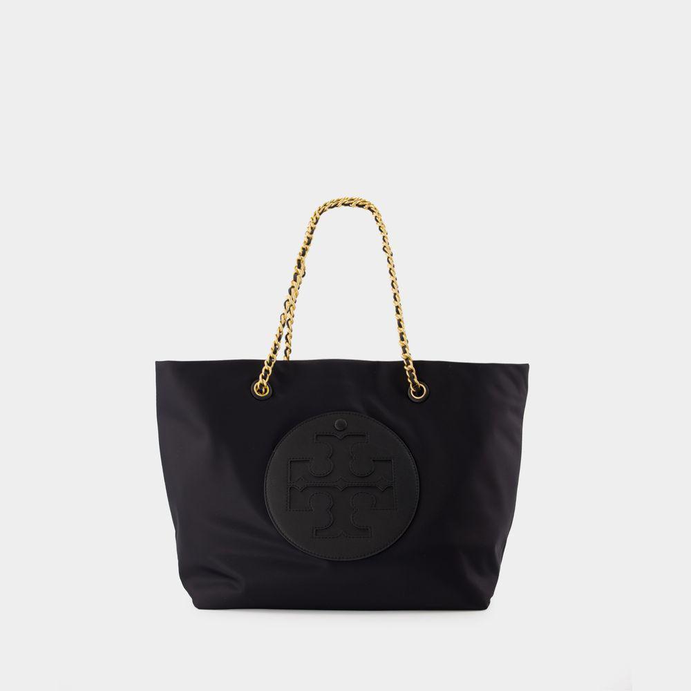 Black tote bag with chain handles online
