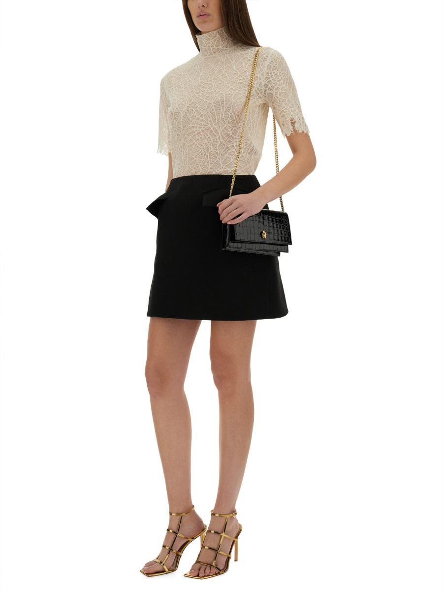【関税&送料込】Alexander Mcqueen Spider Web Lace Miniskirt McQueen Spider Web Lace Top in Natural | Lyst