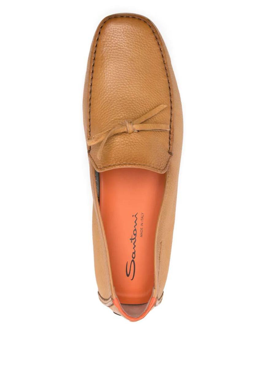 ドレスシューズ・革靴・ビジネスシューズ SANTONI HAVANA L LOAFER BARBADOS MOKEN Santoni Havana L Loafer Barbados Moken Shoes in Natural for