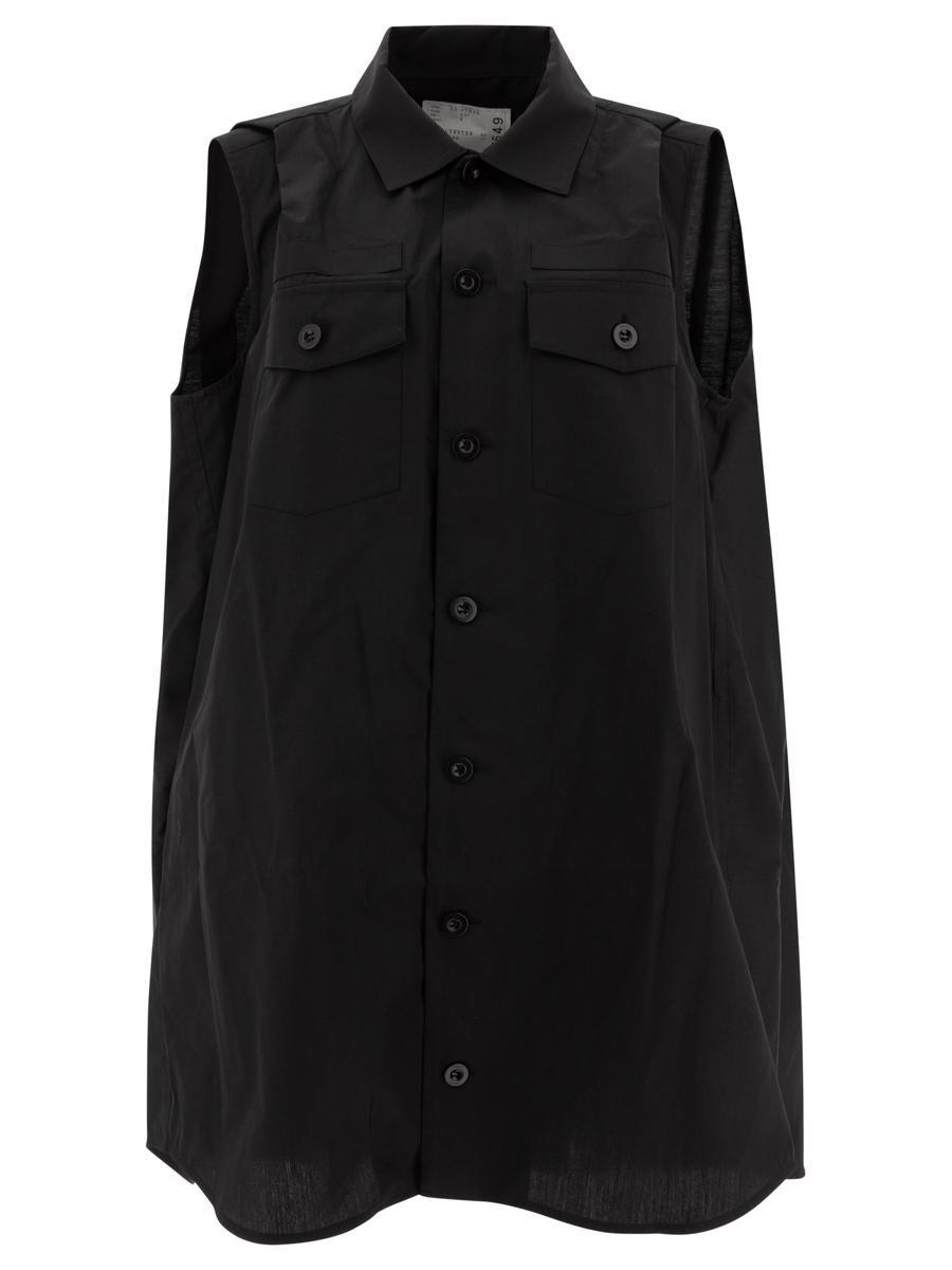 【関税・送料込】sacai 半袖 パフスリーブ ツイル シャツドレス 210.jpg