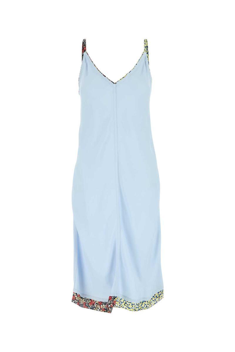【関税&送料込】Bottega Veneta Light Blue Viscose Blend Dres Bottega Veneta Dresses for Women | Online Sale up to 82% off