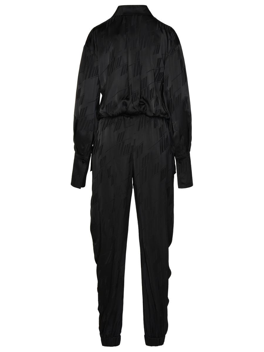 The Attico Full Logo Jumpsuit in Black Lyst Canada