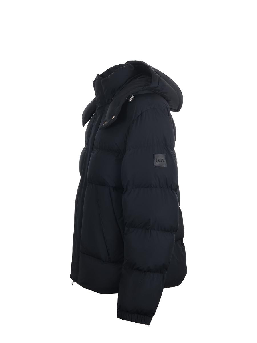 BOSS Quilted Nylon Jacket in Blue for Men Lyst UK