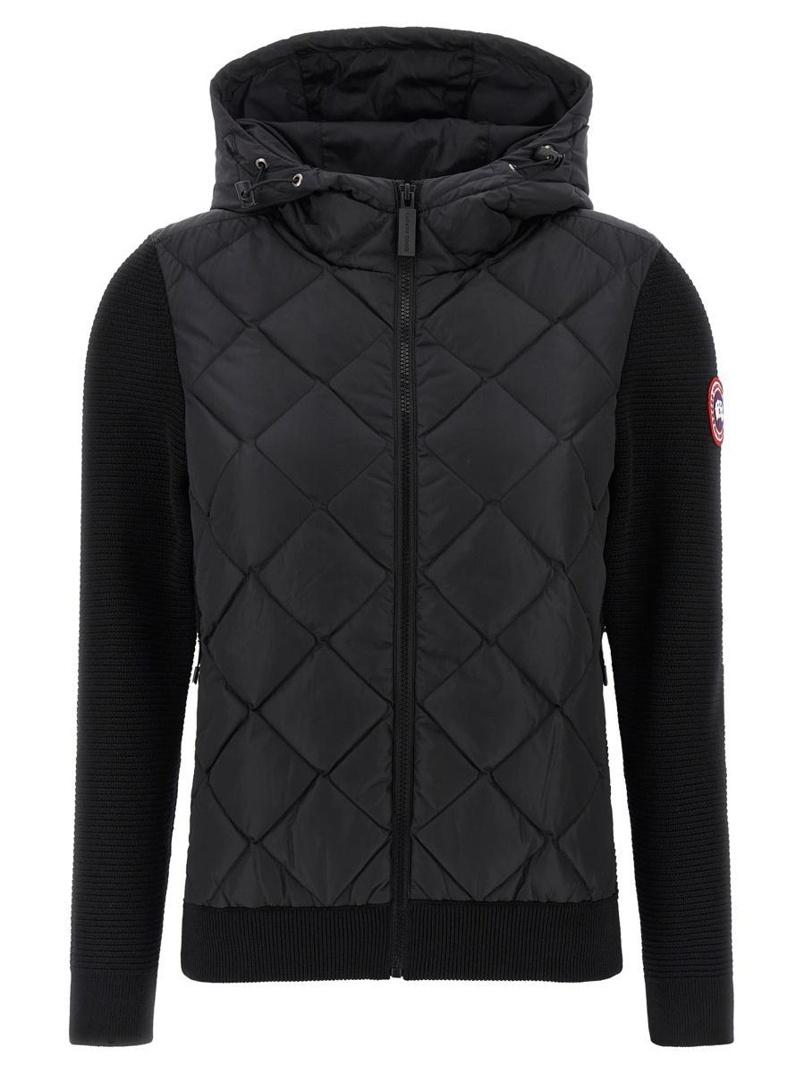 Goose Hybridge Canada Goose Zipper Uk Hybridge Quilted Knit Jacket