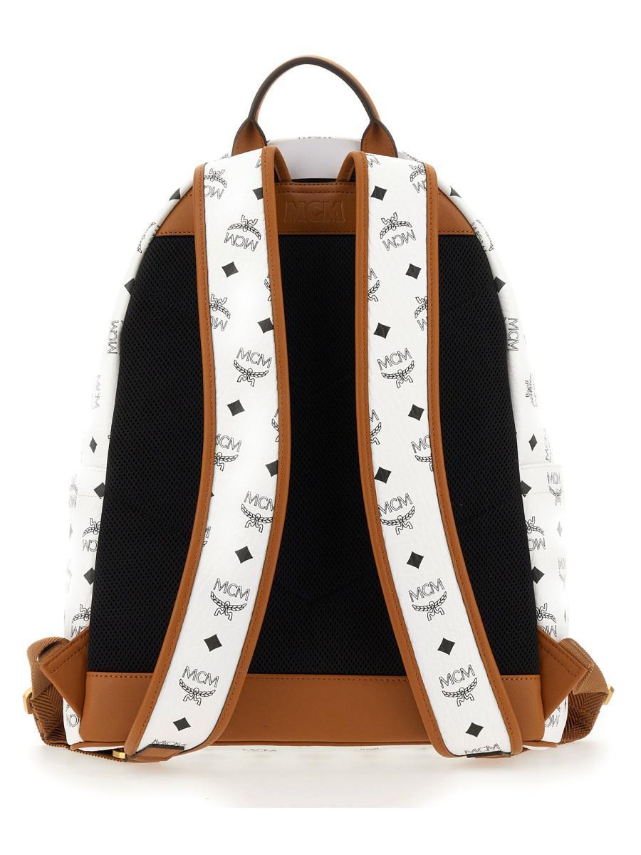 バッグ MCM Dietrich Laurel backpack in visetos Medium Dietrich Laurel Backpack in Visetos Red | MCM ®DE