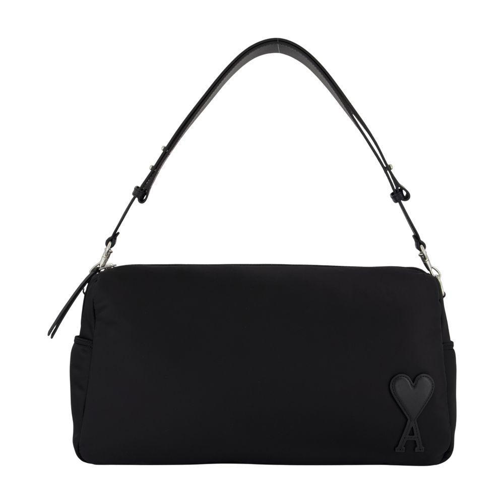 ショルダーバッグ Marcel Shoulder Bag - AMI Paris - Nylon - Black BLACK Black Nylon Marcel Bag | AMI PARIS