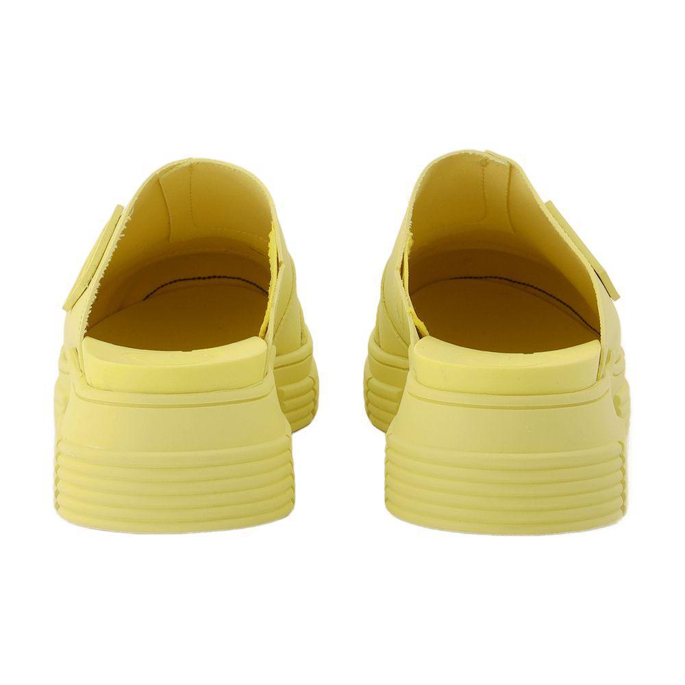 【関税込み】Yellow Recycled Rubber Retro Mules Ganni Recycled Rubber Retro Mules in Yellow | Lyst UK