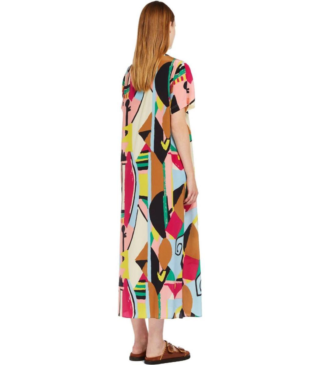 Weekend by Maxmara Orchis Multicolored Dress in White Lyst UK