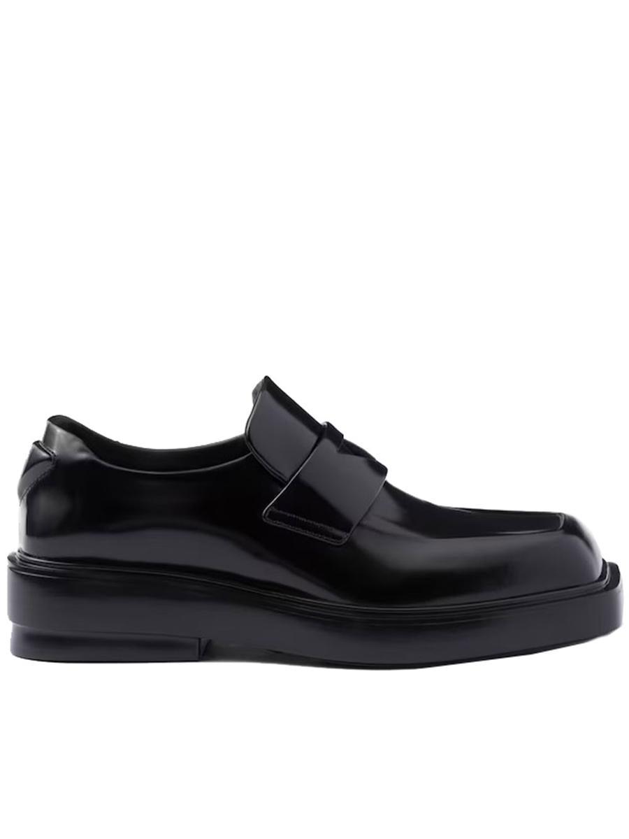 Prada Mocassin Shoes in Black | Lyst