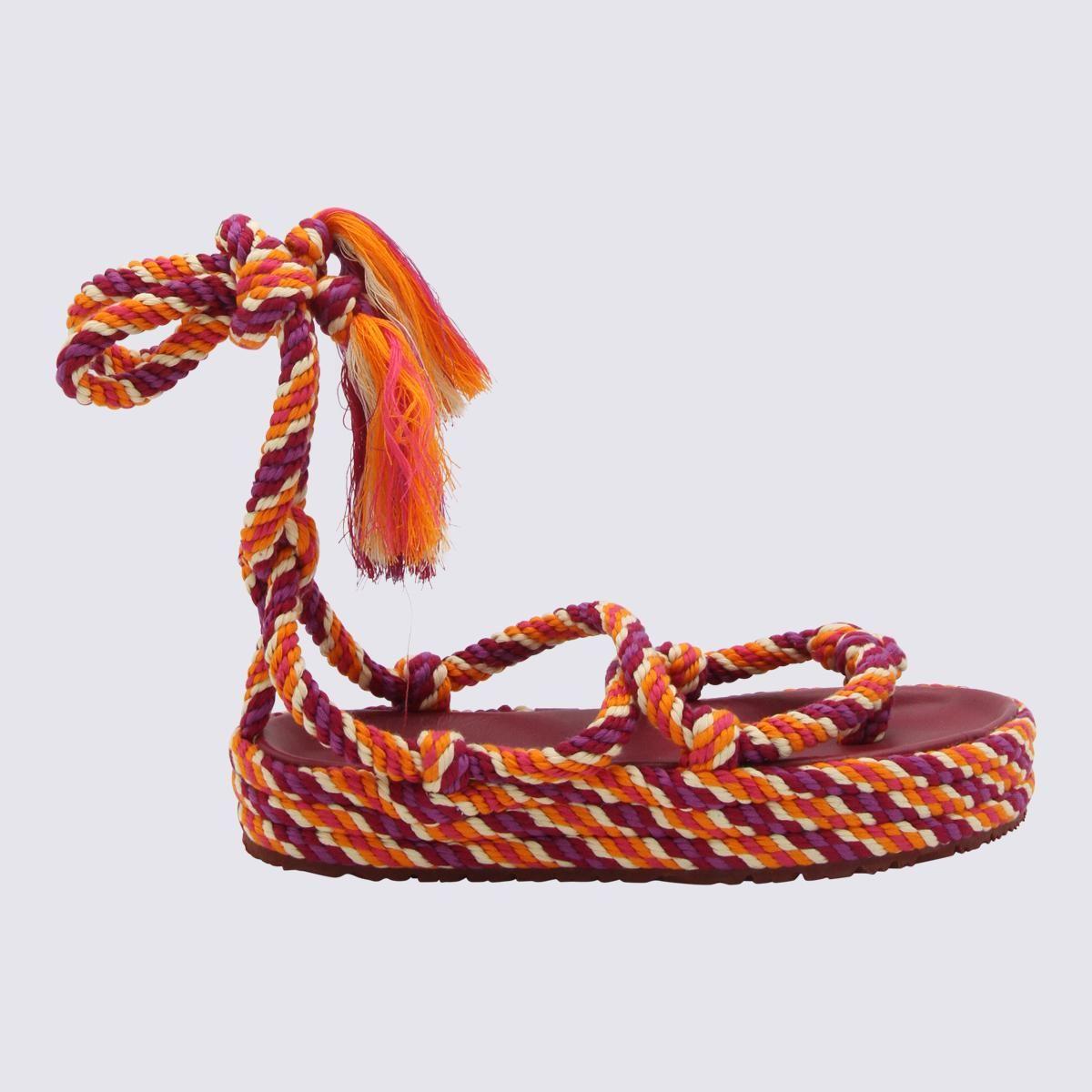 tapet Tak Encyclopedia Isabel Marant Rope Erol Sandals in Red | Lyst