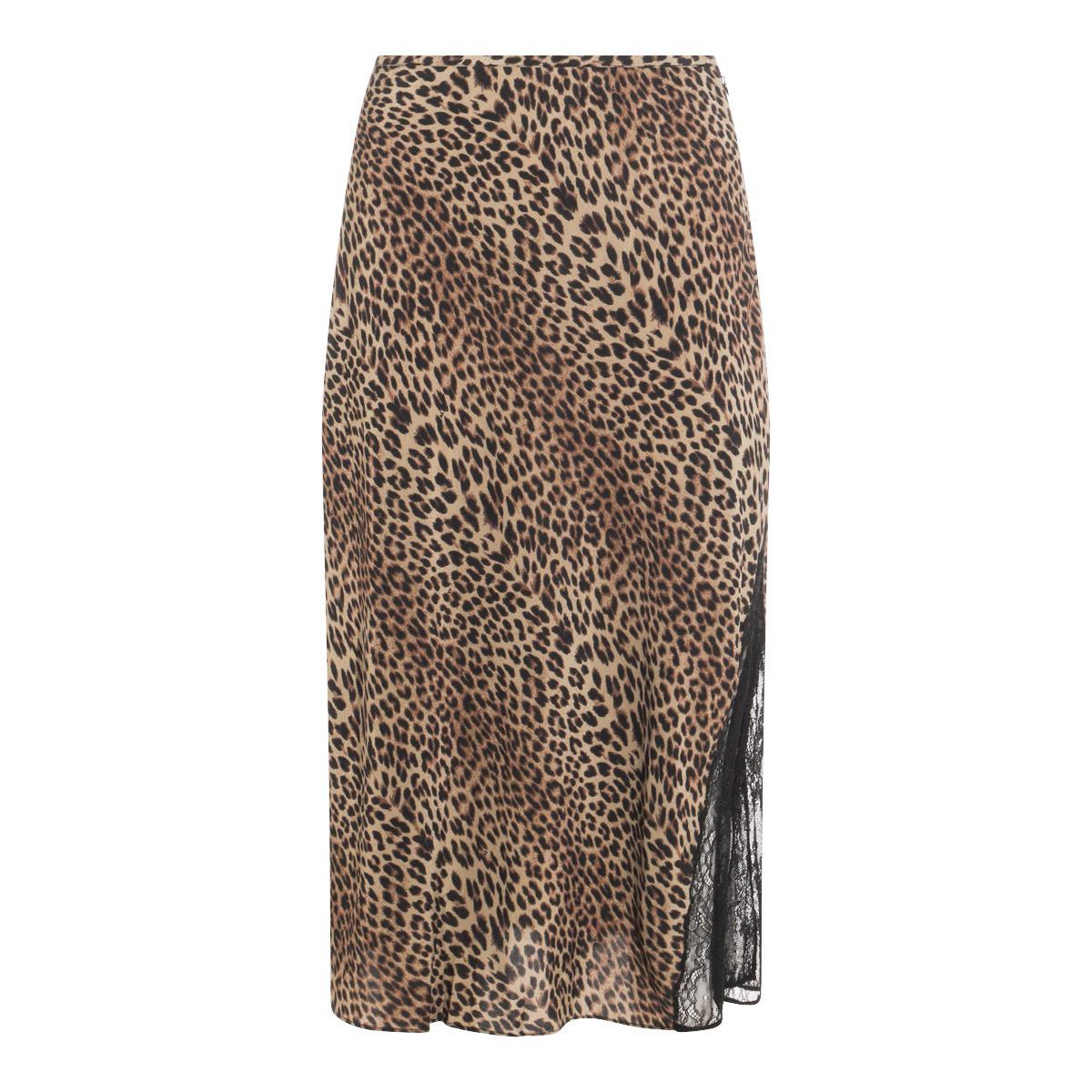 スカート ZADIG & VOLTAIRE MULTICOLOR VISCOSE SKIRT Zadig & Voltaire - Ivory, Purple, & Blue Multi Color Print