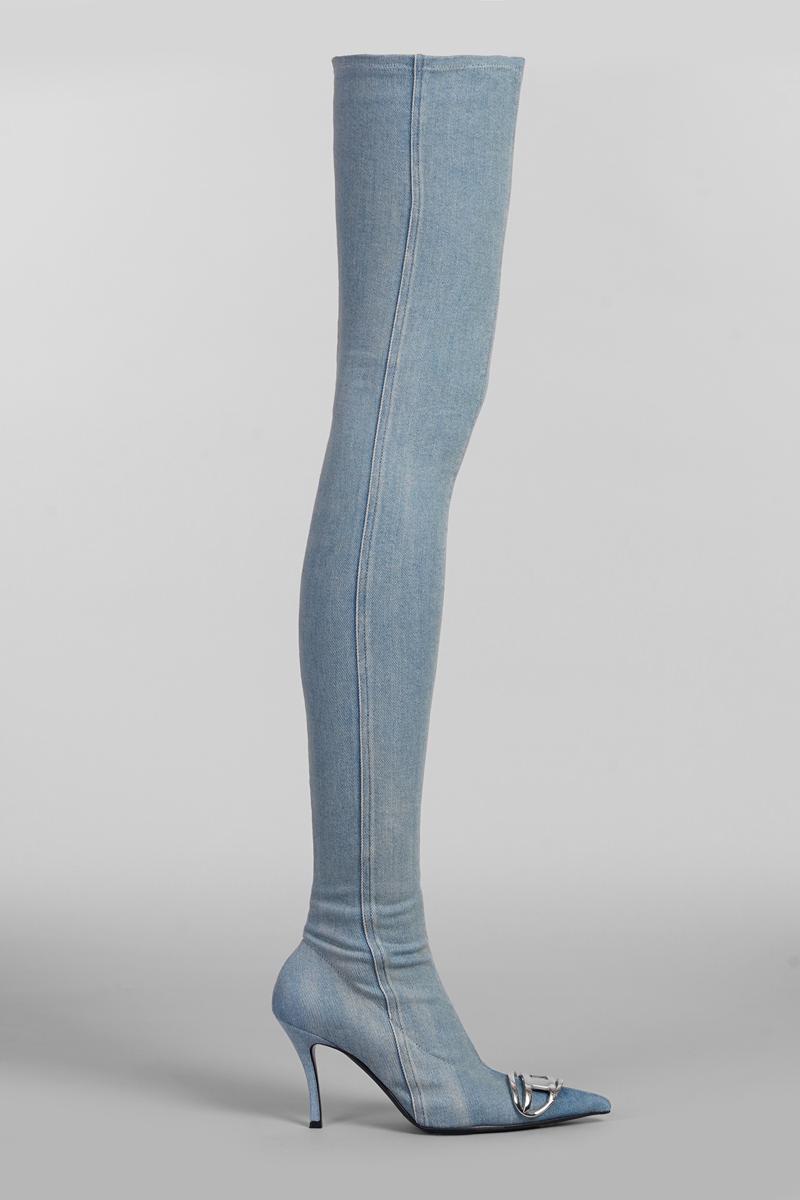 Blue Over the knee boots for Women Lyst Canada