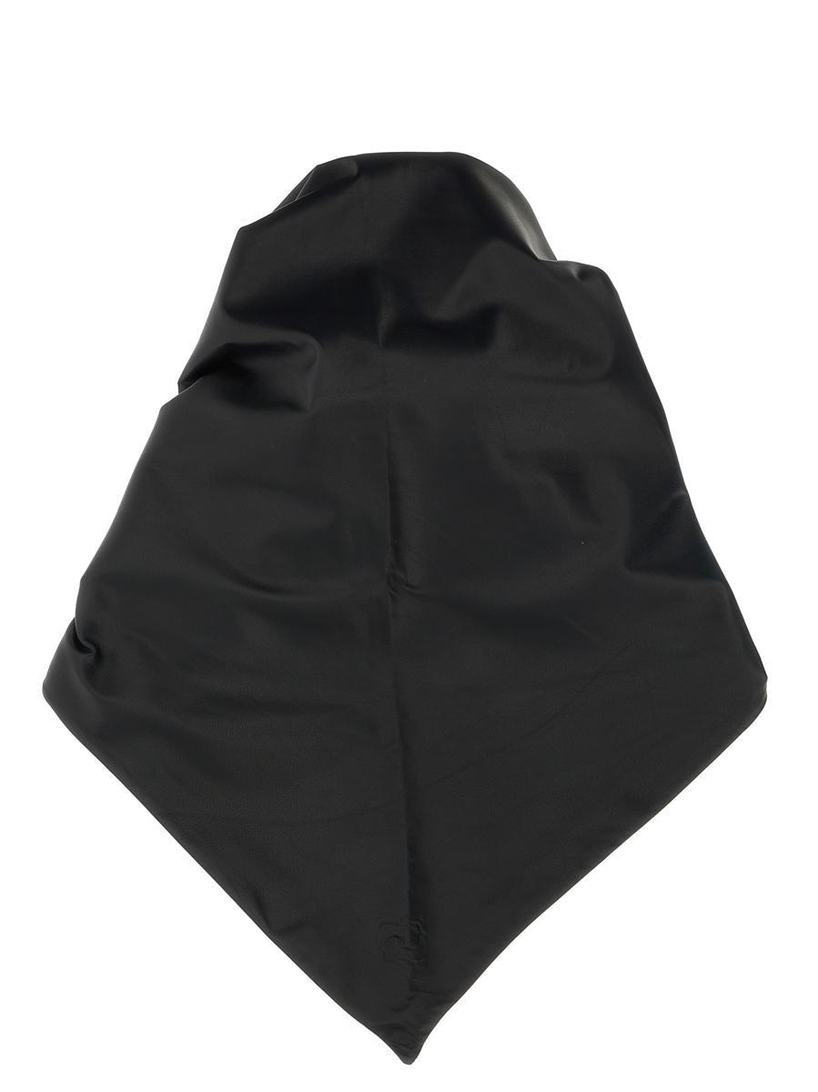 スカーフ MAGDA BUTRYM FW25 '26' scarf (368725 BLACK) Leather tie scarf in black