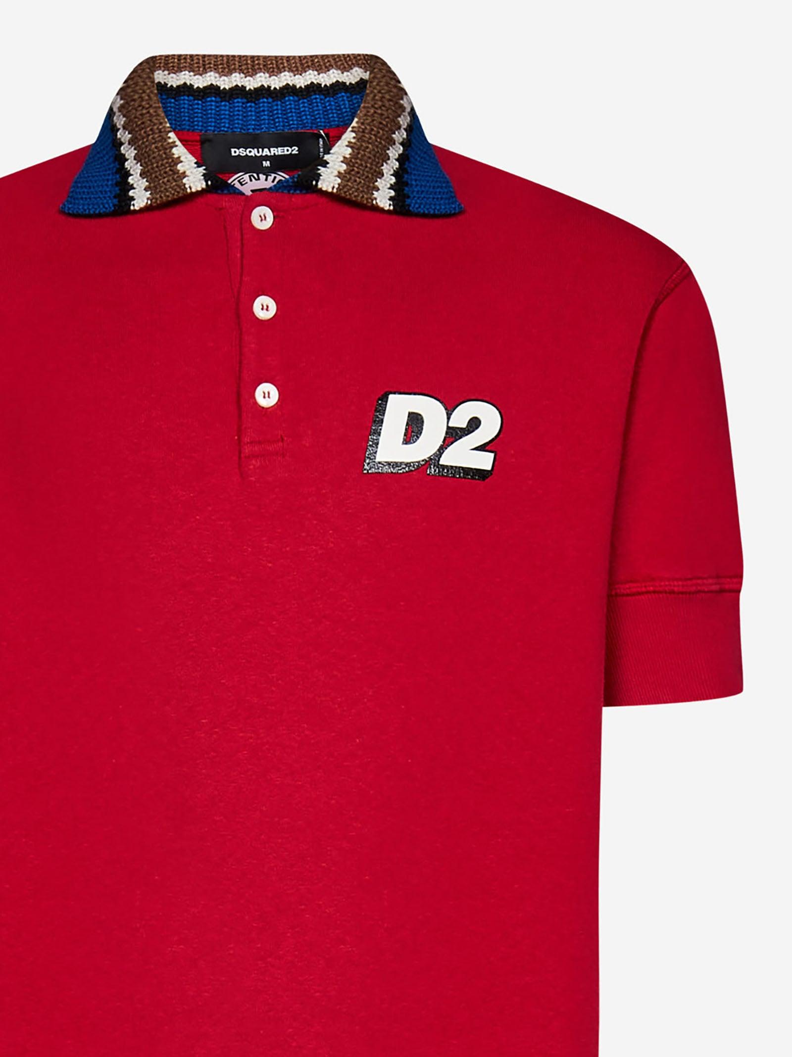 DSquared² Polo Shirt in Red for Men | Lyst