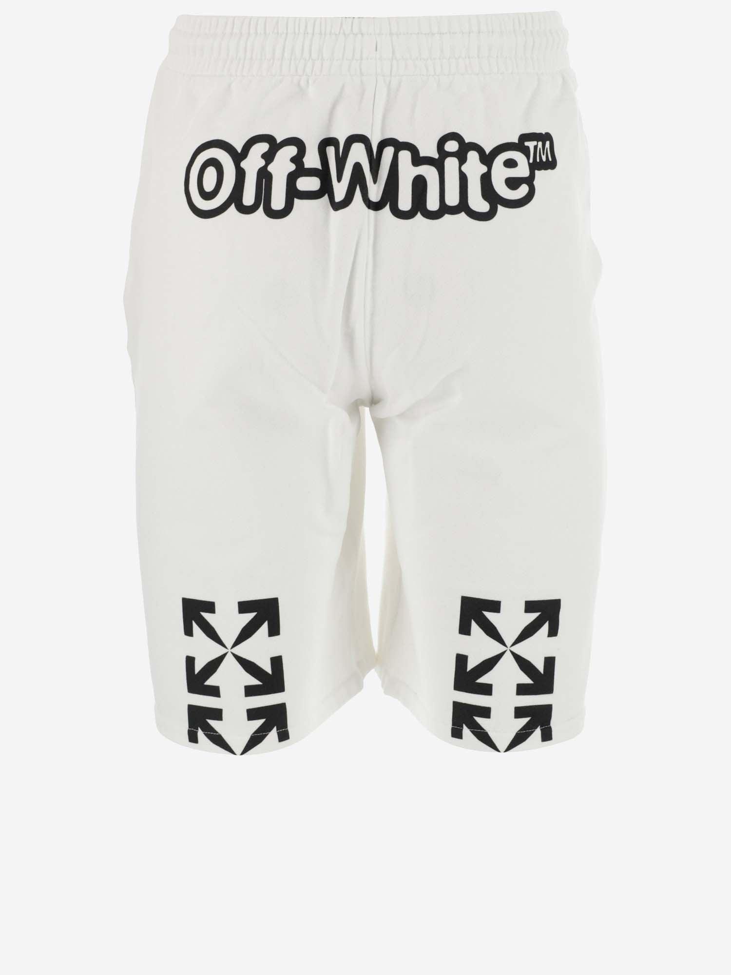 Off-White c/o Virgil Abloh Shorts in White for Men - Lyst