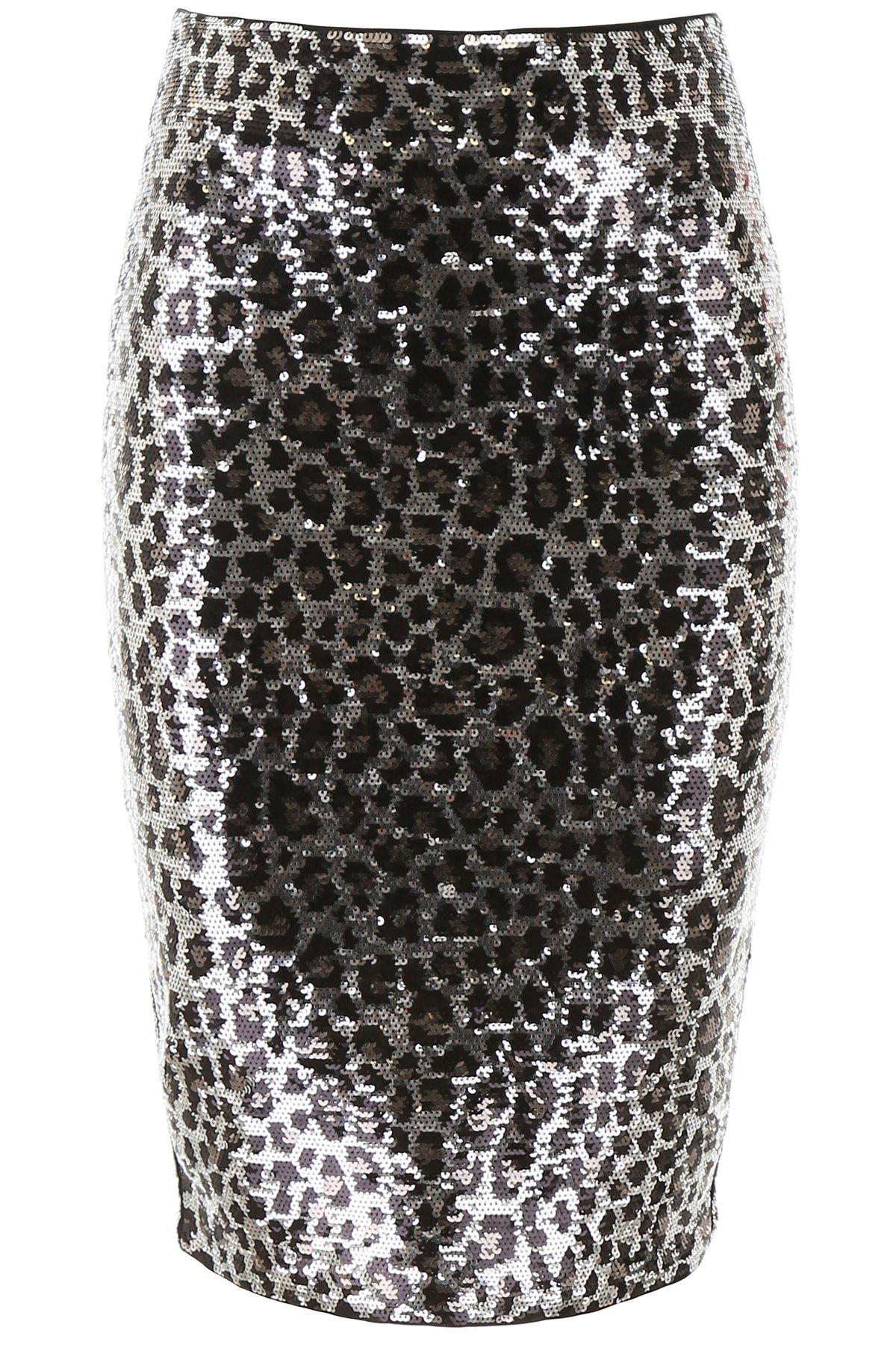 mk leopard sequin skirt