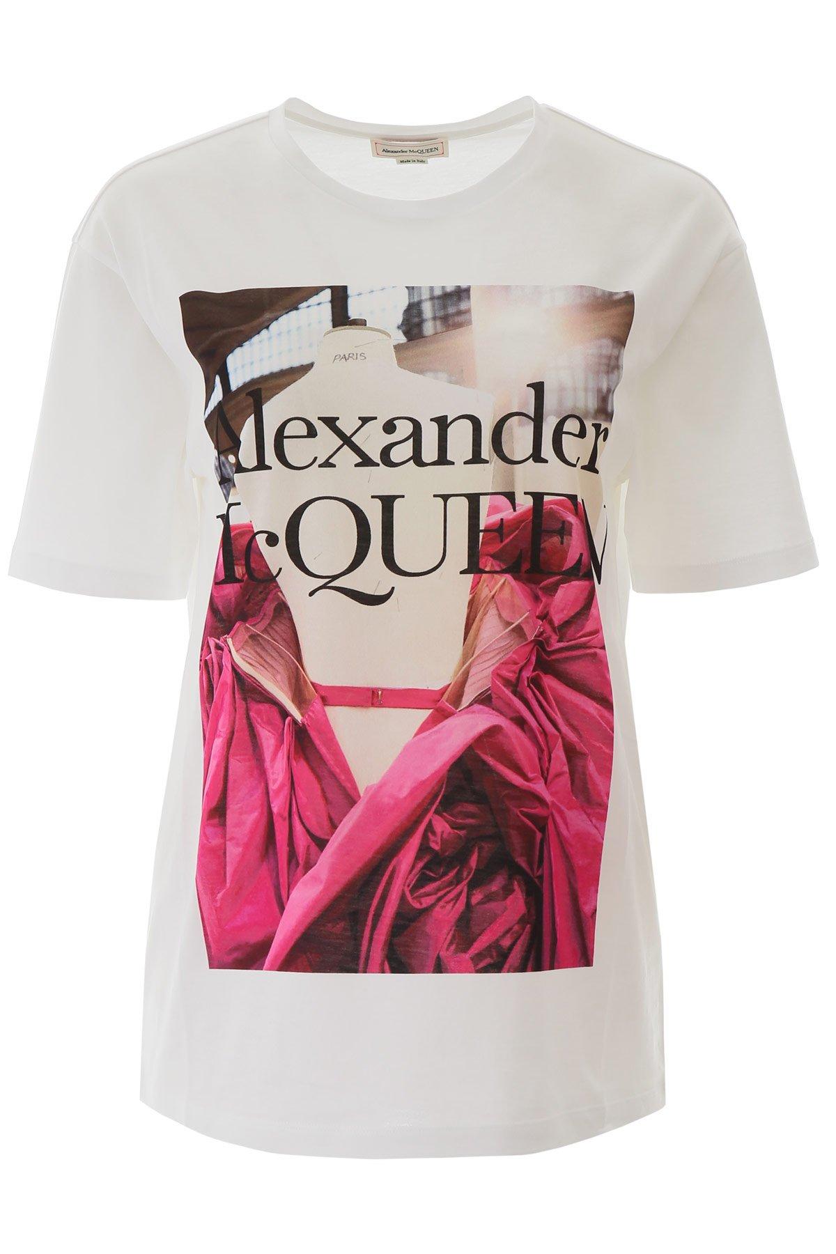 Alexander McQueen Cotton Rose Dress ...