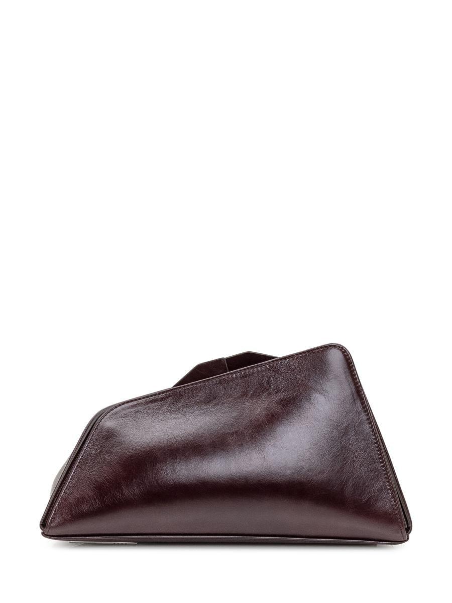 クラッチバッグ THE ATTICO DAY OFF SMALL LEATHER CLUTCH Day Off metallic leather shoulder bag in metallic - The