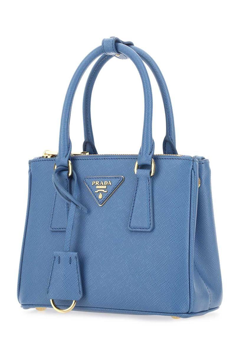 Prada Women's 'Galleria' Mini Bag - Blue - Totes
