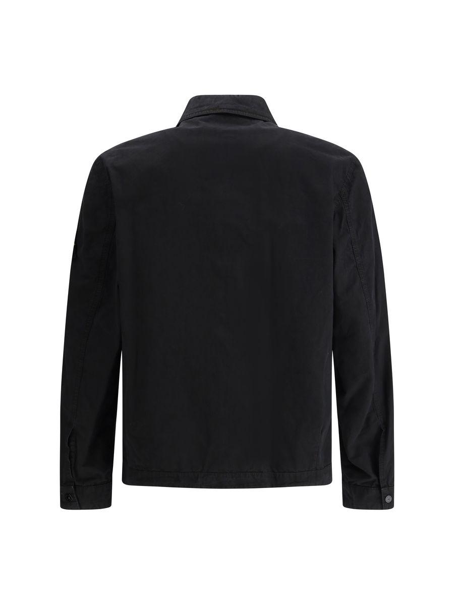 Tシャツ・カットソー STONE  Overshirt with chest pocket and two-way zip Stone Island Overshirt With Chest Pocket And Two-Way Zip in